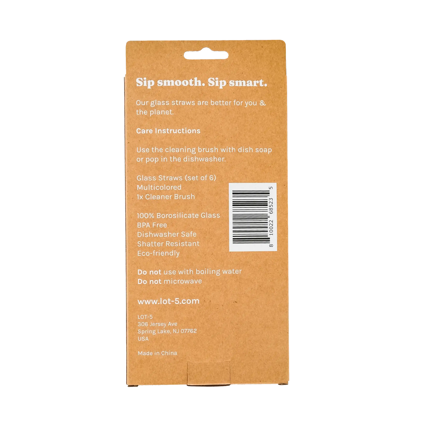 Laguna Beach Glass Straws - Five Star Napkins