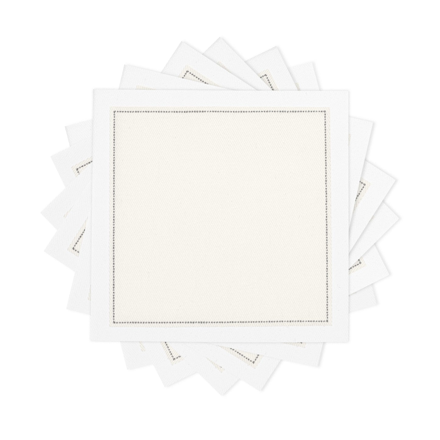 Cotton Cocktail Napkin - Nude