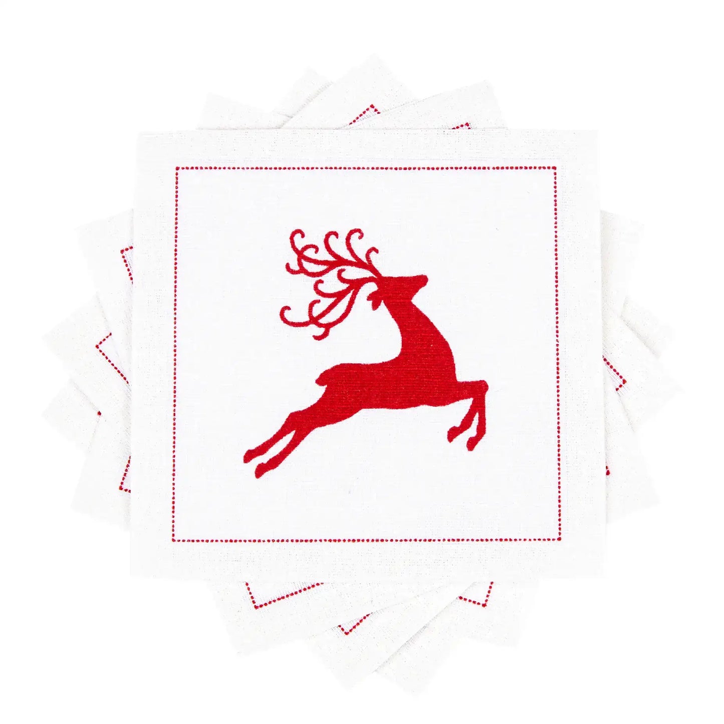 Reindeer Cocktail Napkins - Case - Five Star Napkins