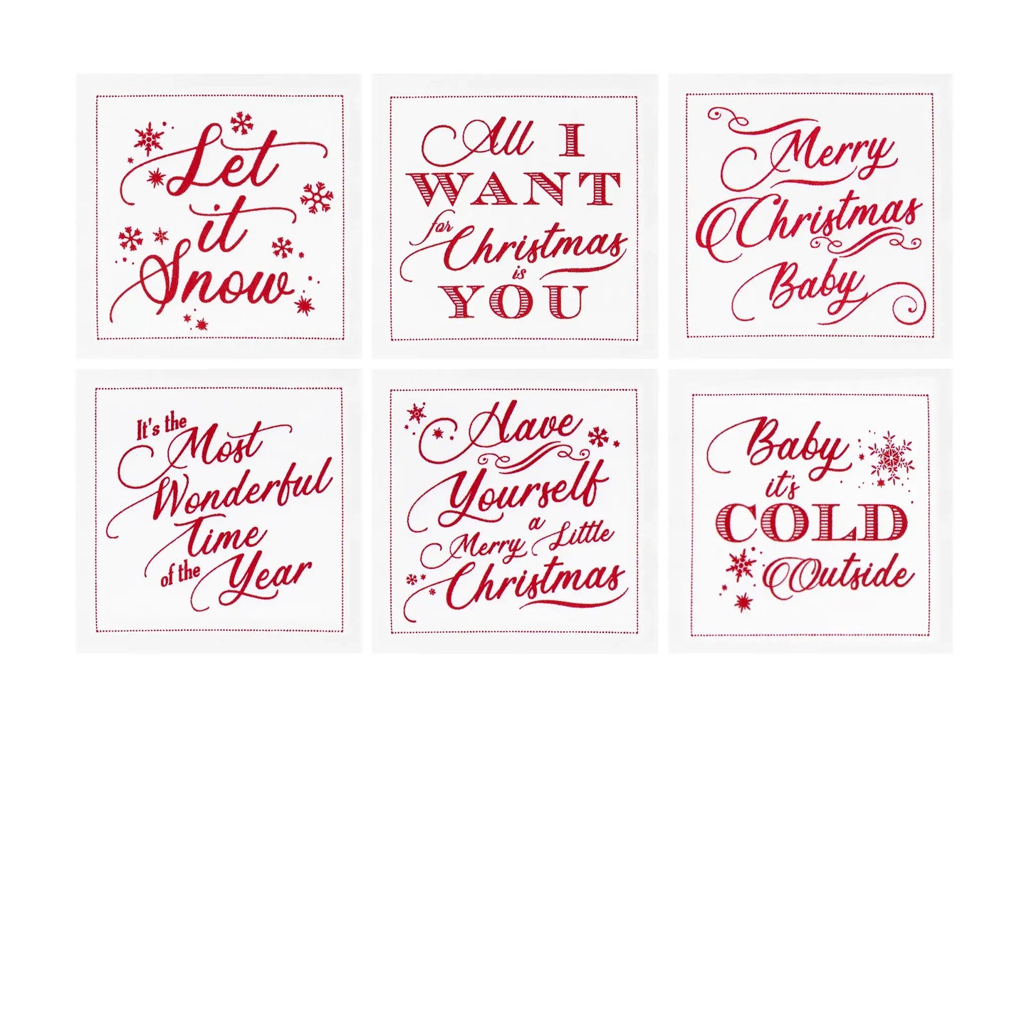 Christmas Songs Napkins - Case - Five Star Napkins