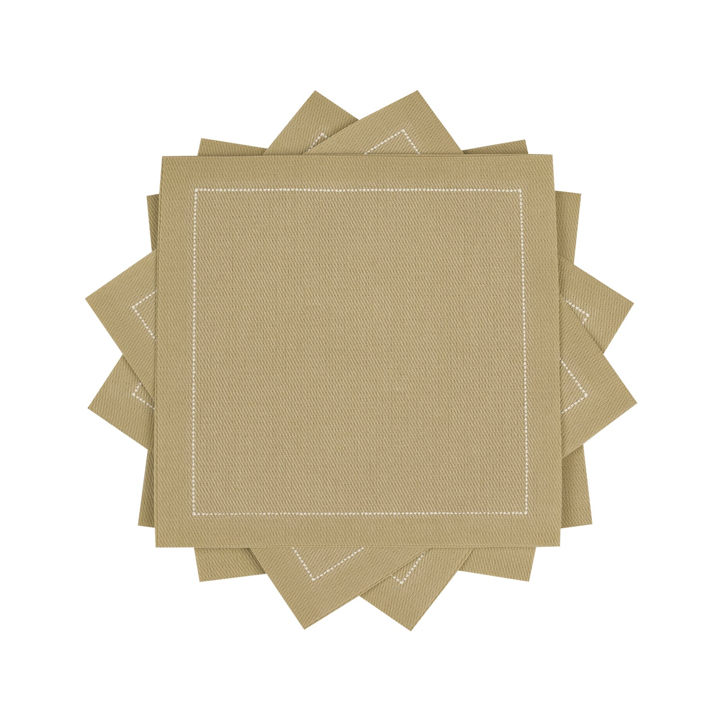 Cotton Cocktail Napkin - Khaki
