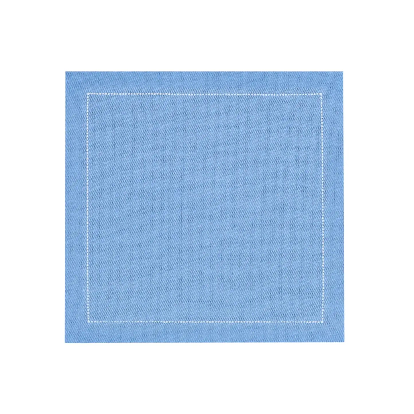 Cotton Cocktail Napkins - Sea Blue - Five Star Napkins