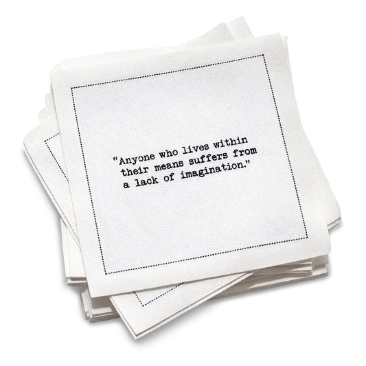 Oscar Wilde Quotes Napkins - Case - Five Star Napkins