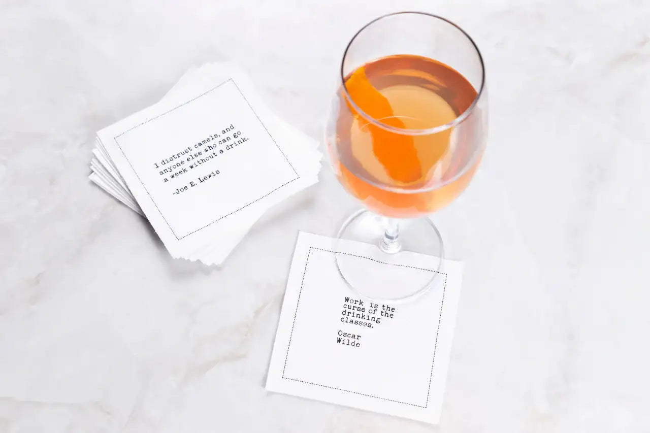 Drinking Quotes Napkins - Case - Five Star Napkins