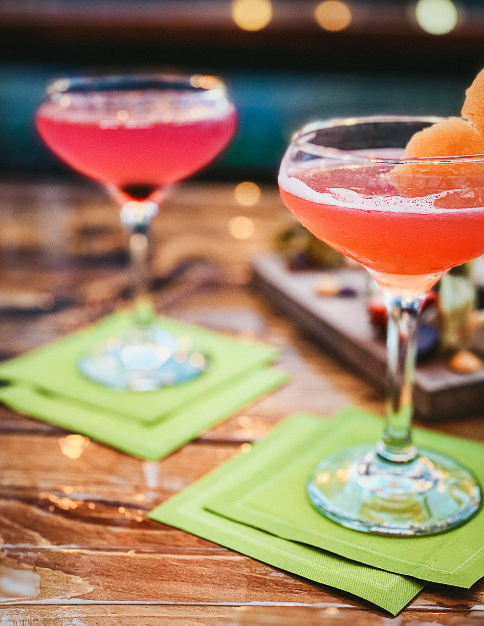 Cotton Cocktail Napkin - Pear