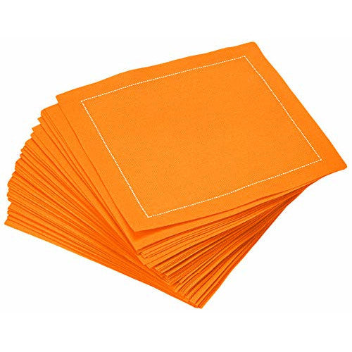 Cotton Cocktail Napkin - Persimmon