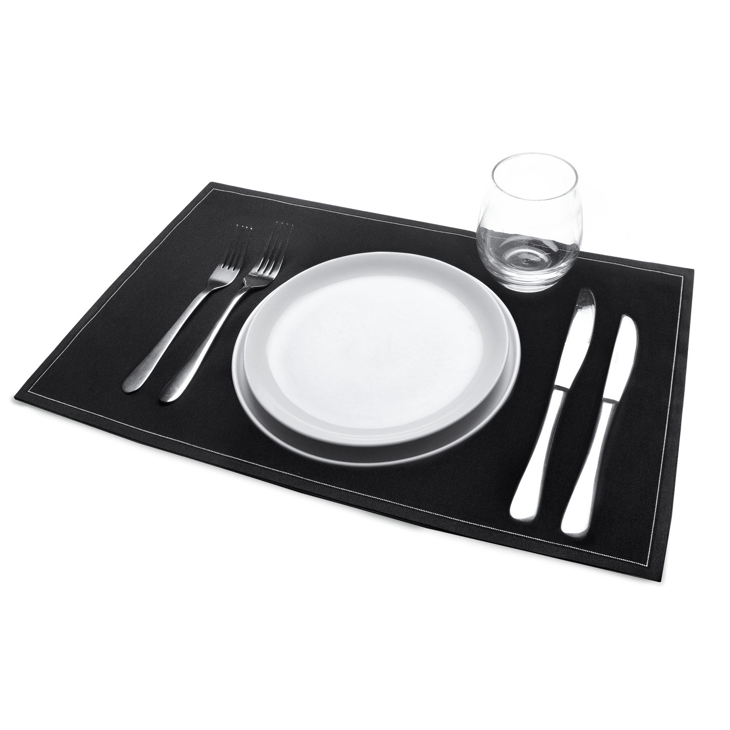 Black Placemat Napkins