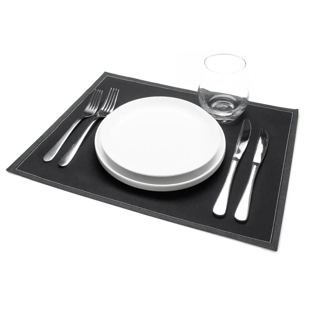 Black Placemat Napkins - Five Star Napkins