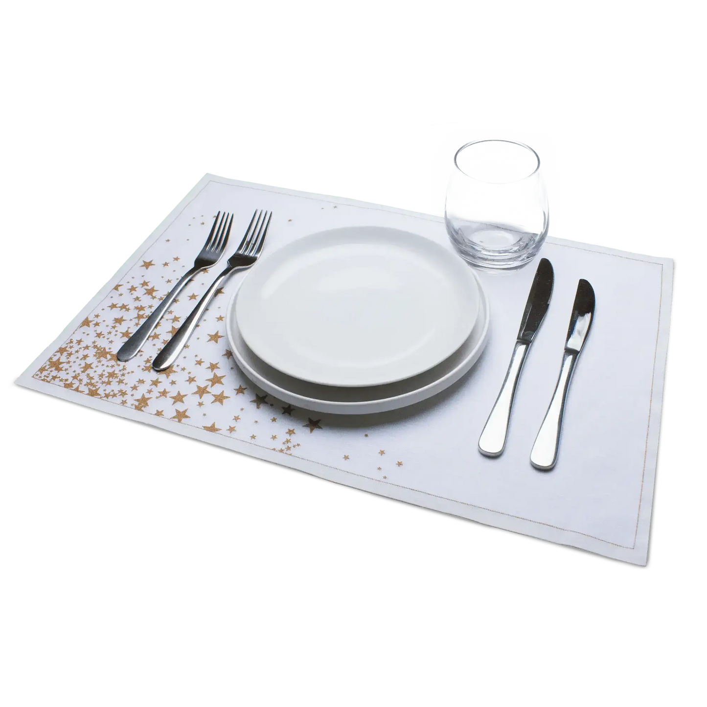 Gold Stars Placemat Napkins - Case - Five Star Napkins