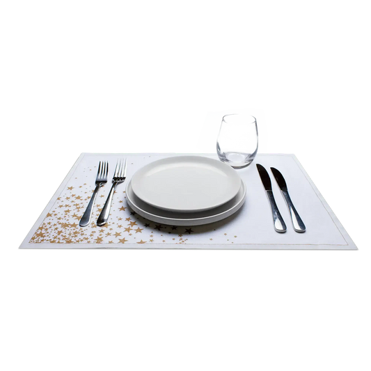 Gold Stars Placemat Napkins - Case - Five Star Napkins