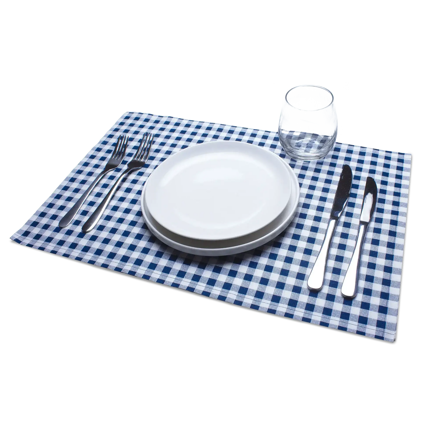 Blue Vichy Placemat Napkins - Case - Five Star Napkins