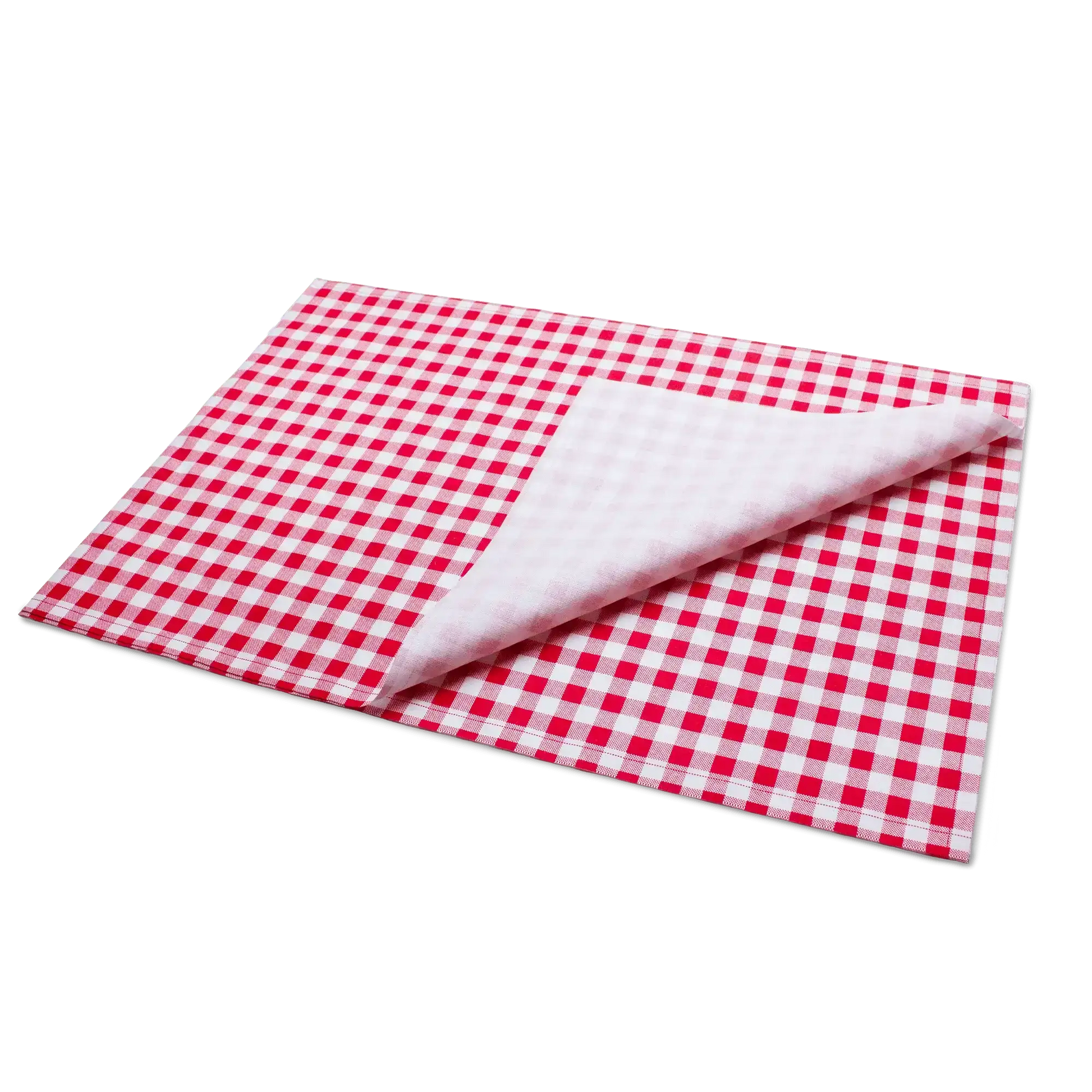 Red Vichy Placemat Napkins - Five Star Napkins
