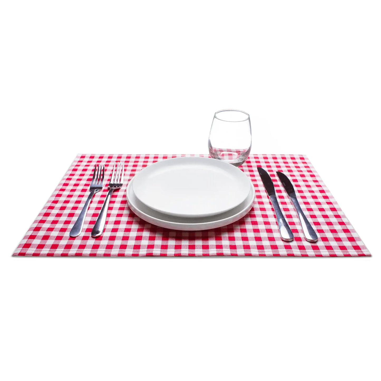 Red Vichy Placemat Napkins - Five Star Napkins