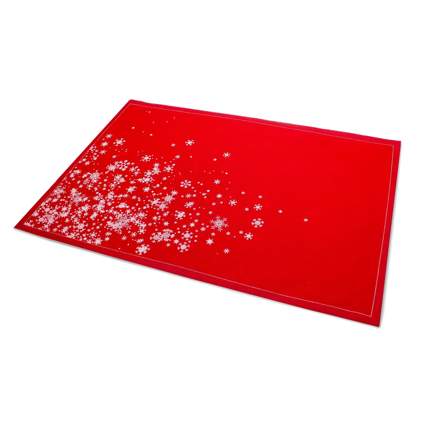 Red Snowflake Cascade Placemat Napkins - Case - Five Star Napkins