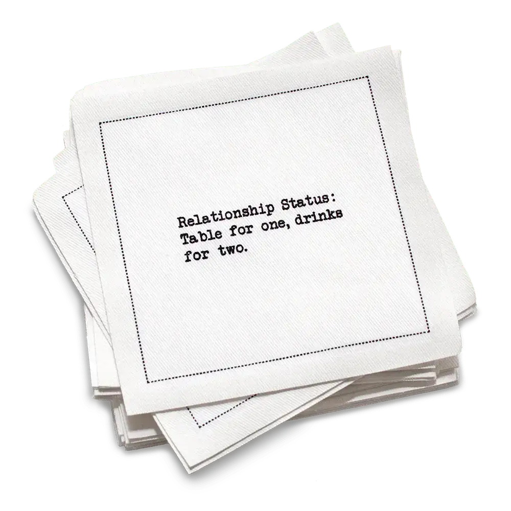Relationship Quotes Napkins - Case - Five Star Napkins