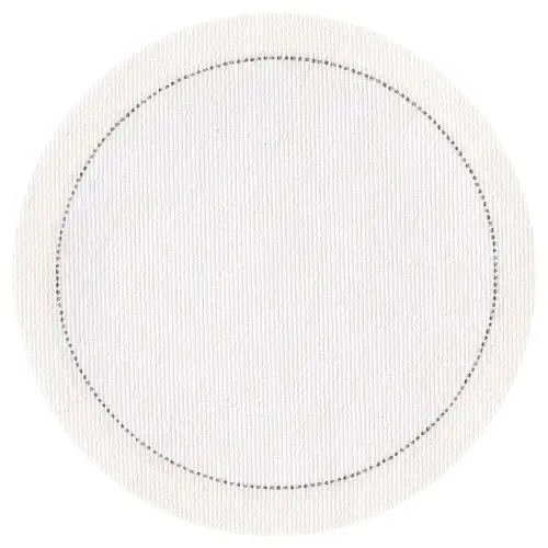 4" Round Cocktail Napkins - White - Five Star Napkins