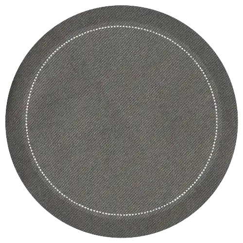 4" Round Cocktail Napkins - Anthricite - Five Star Napkins