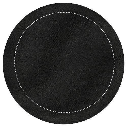 4" Round Cocktail Napkins - Black - Five Star Napkins