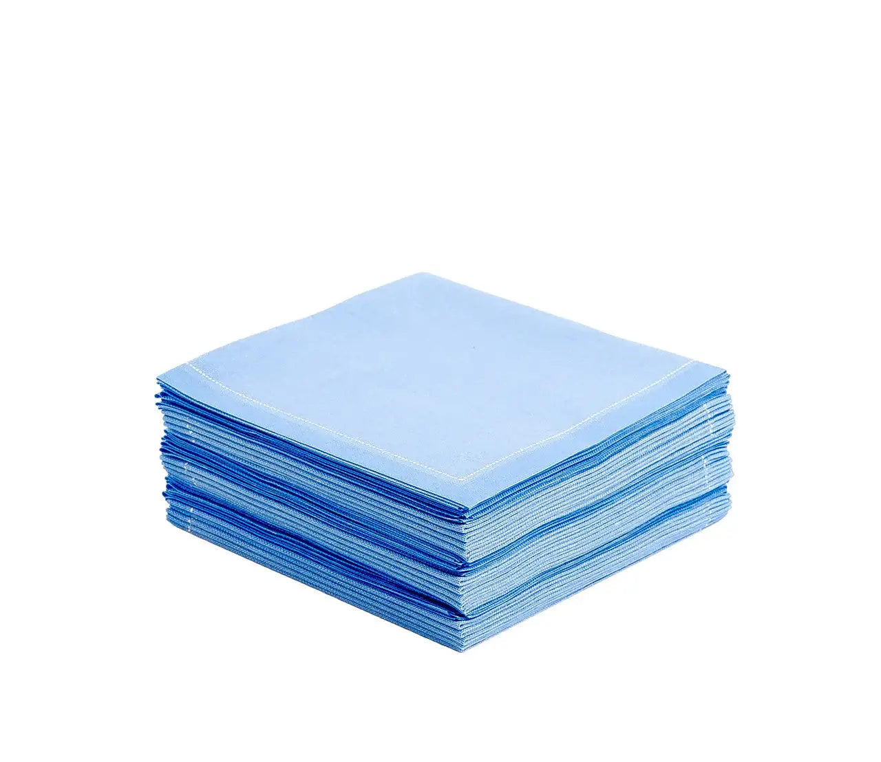 Sea Blue Cotton 1/4 Fold Cocktail Napkins - Five Star Napkins