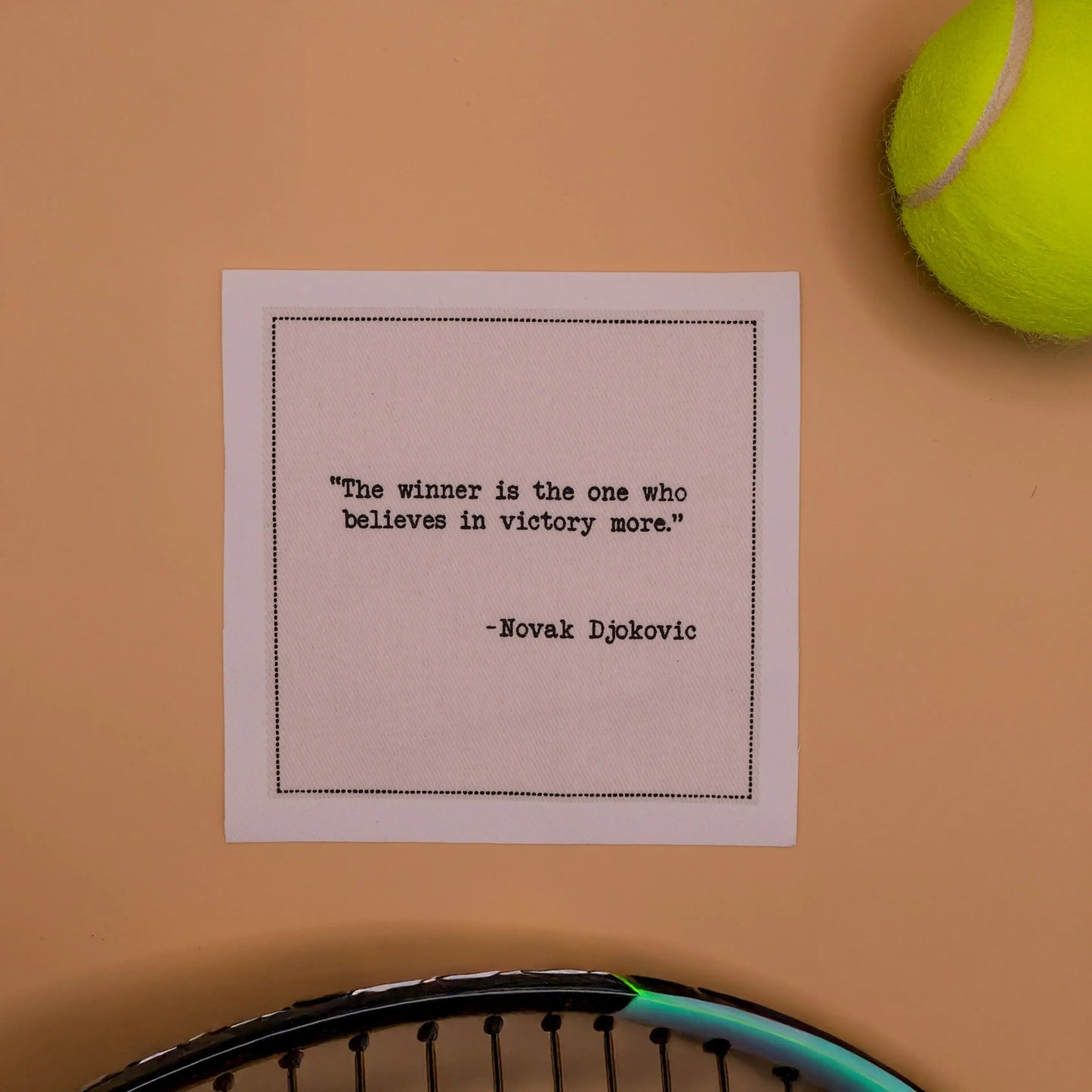 Tennis Legend Quotes Napkins Case - Five Star Napkins