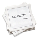 Whiskey Drinking Quotes Napkins