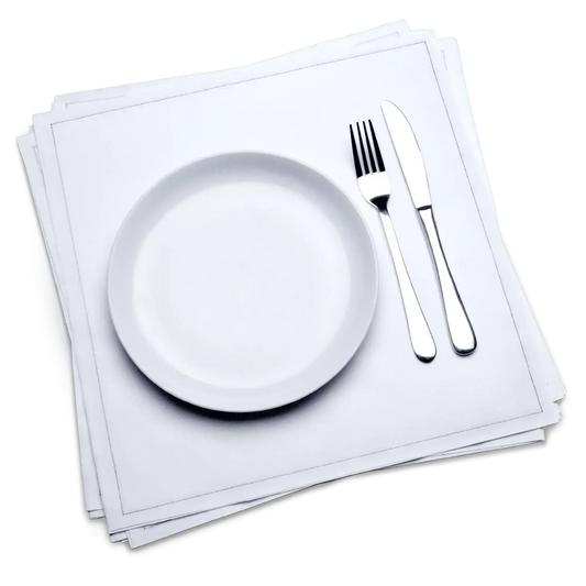 White Cotton Dinner Napkins - Five Star Napkins