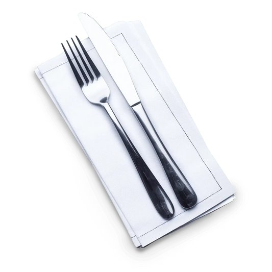 White 1/2 Fold Cocktail Napkins - Case - Five Star Napkins