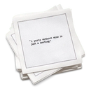 Wine Drinking Quotes Napkins