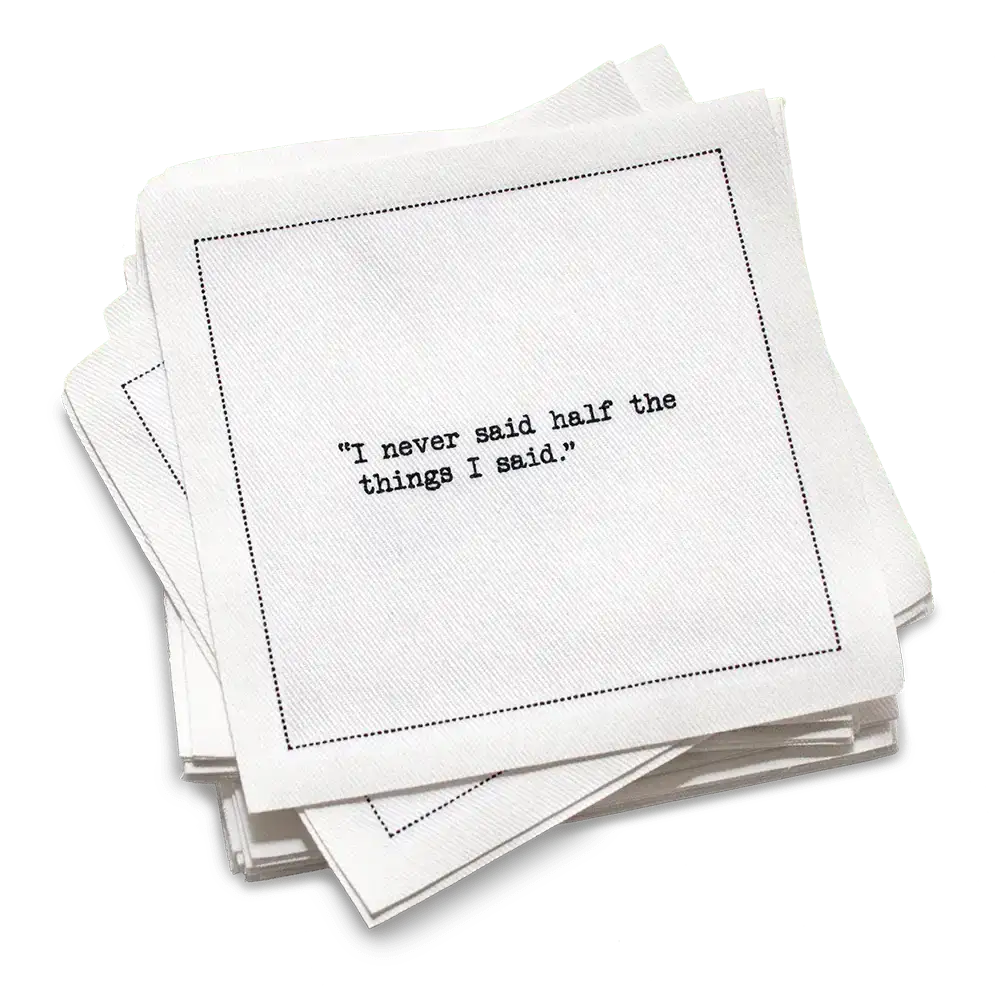 Yogi Berra Quotes Napkins - Five Star Napkins