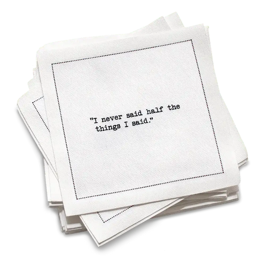 Yogi Berra Quotes Napkins - Five Star Napkins