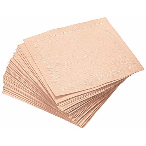Cotton Cocktail Napkin - Nude
