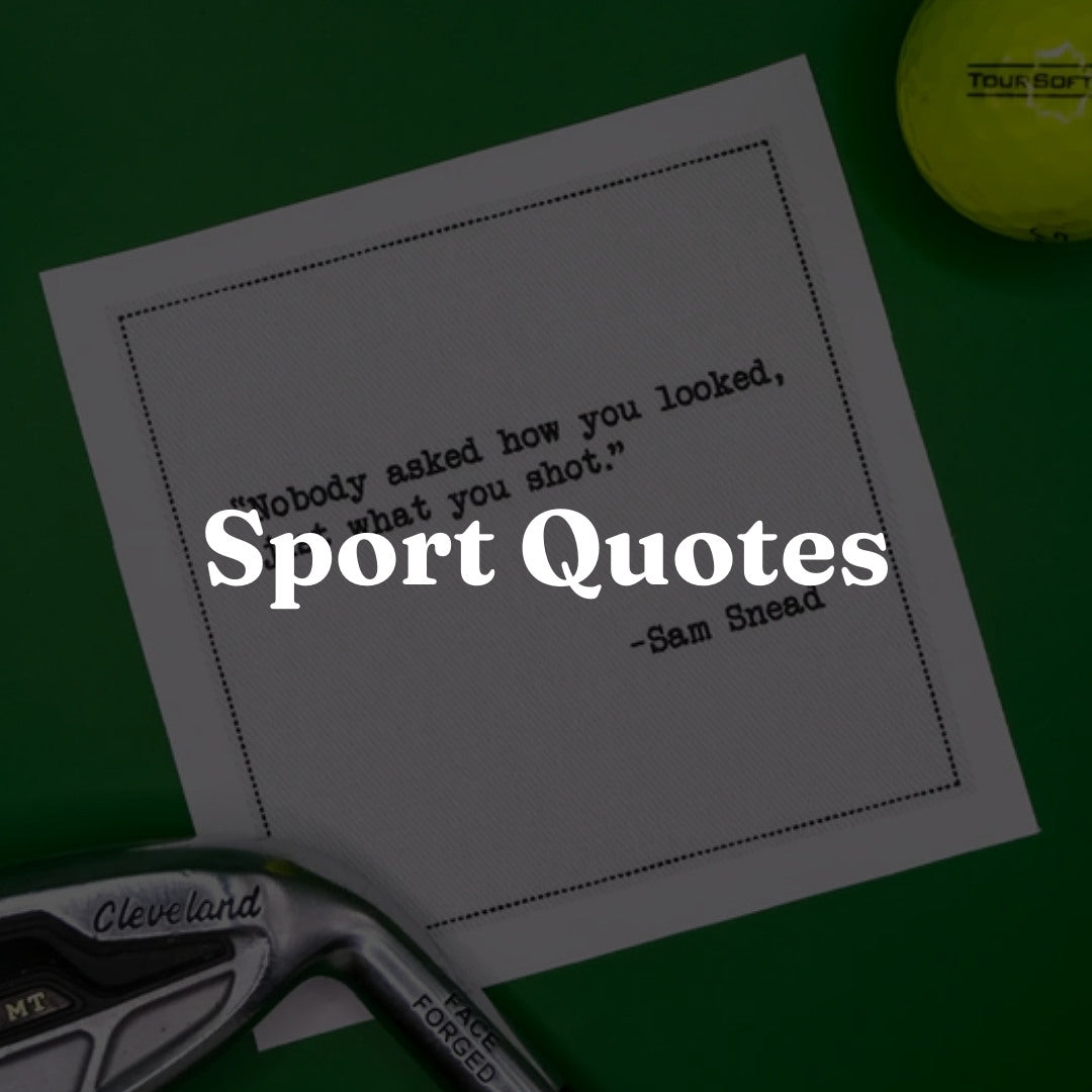 Sport Quotes on Napkins
