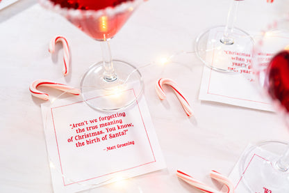 Christmas Quotes White with Red - Case