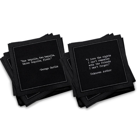 Drinking Quotes | First Edition & Second Edition | Black