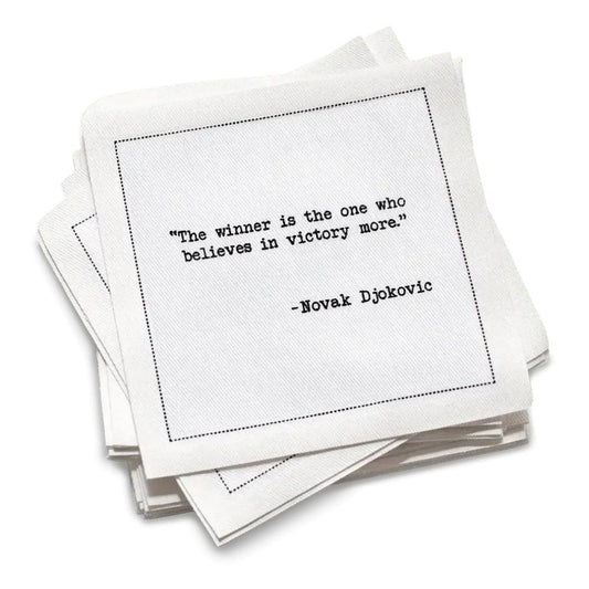 Tennis Legends Quotes Napkins