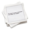 50th Birthday Quotes Napkins - White