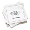 Hemingway Quotes Napkins - White