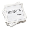 Golf Legends Quotes Napkins - White