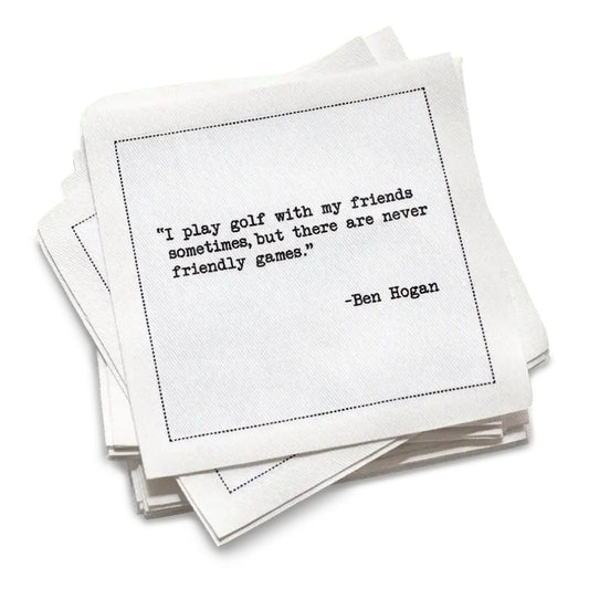 Golf Legends Quotes Napkins