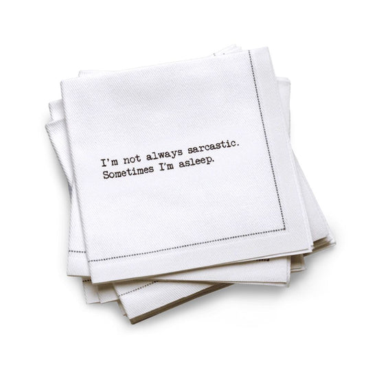 1/4 Fold Snarky Quotes Napkins