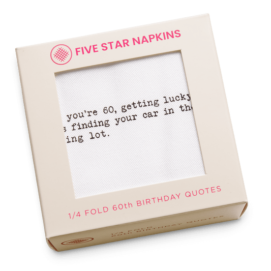 1/4 Fold 60th Birthday Quotes Napkins