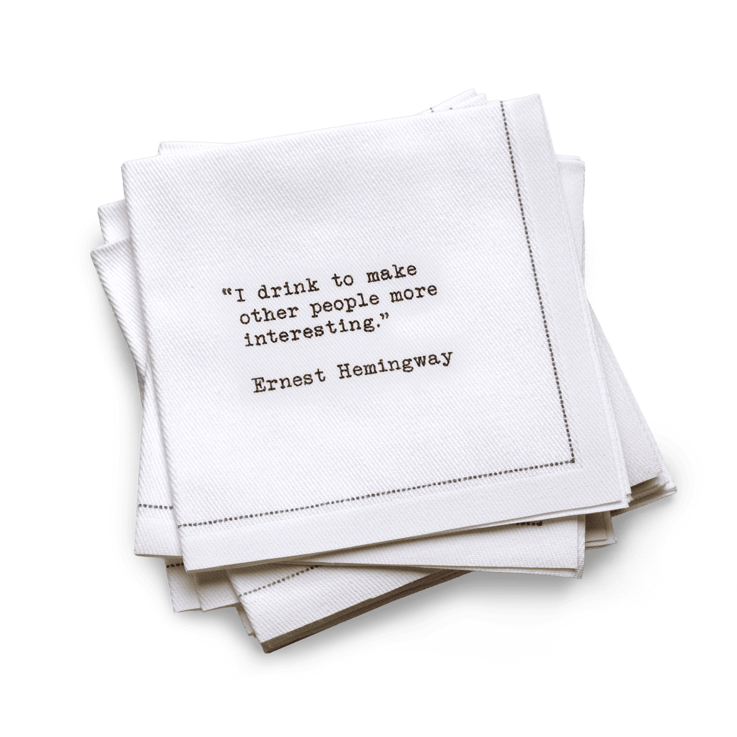 1/4 Fold Drinking Quotes Napkins | First Edition