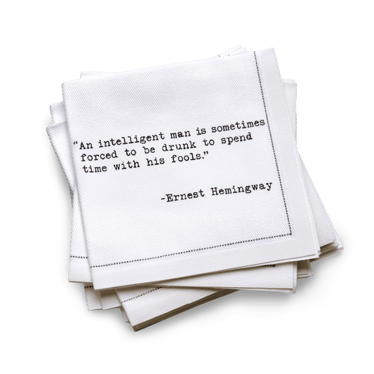 1/4 Fold Drinking Quotes Napkins | Second Edition