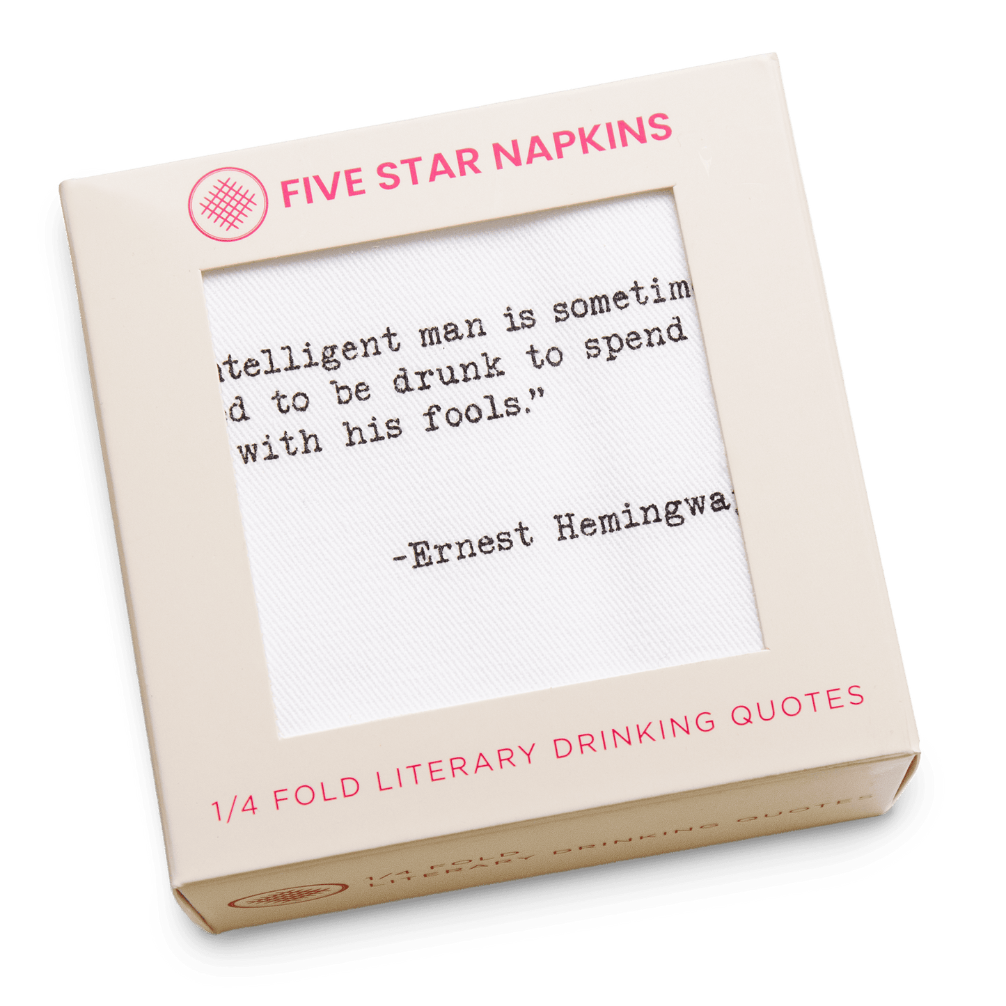 1/4 Fold Drinking Quotes Napkins | Second Edition
