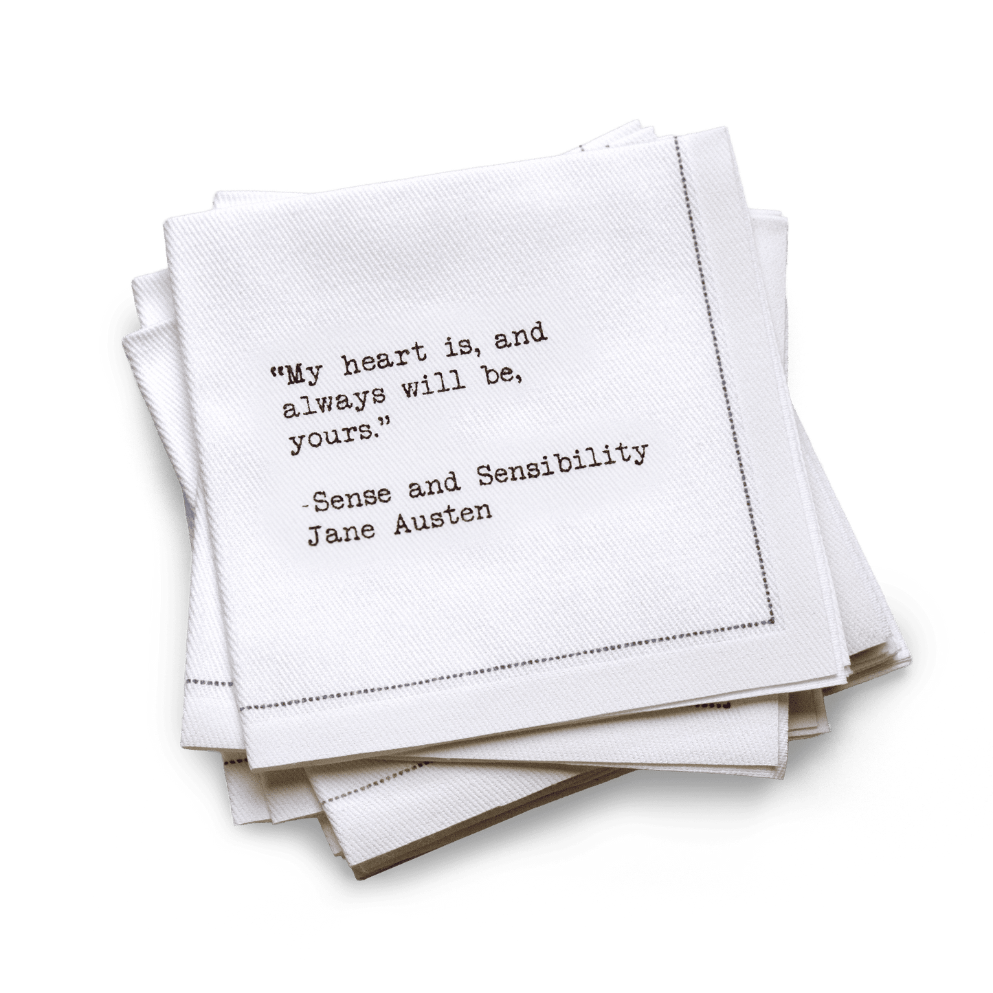 1/4 Fold Love Quotes Napkins