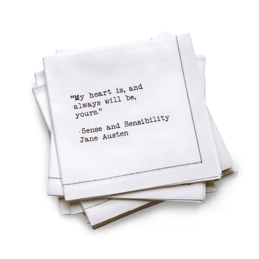 1/4 Fold Love Quotes Napkins