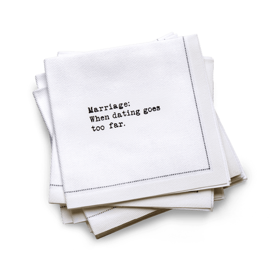 1/4 Fold Marriage Quotes Napkins x 4