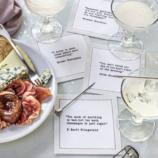 Drinking Quote Napkins | First Edition