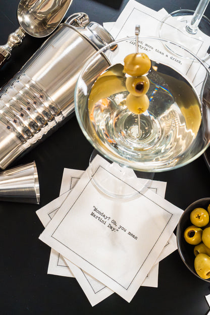 Martini Drinking Quotes Napkins