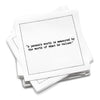 Marcus Aurelius Quotes Napkins - White